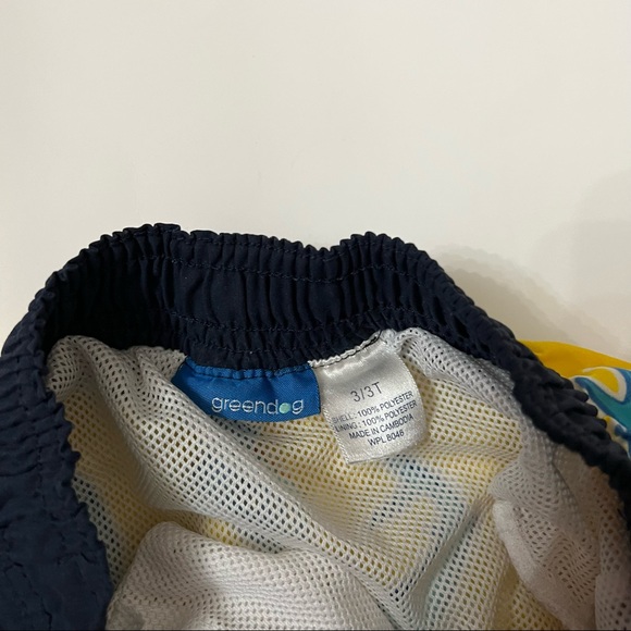 Used Greendog Boys Shark Swim Trunks - Size 3T - Picture 2 of 3